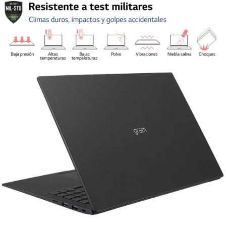 Portátil LG Gram 16Z90R-E AD78B Intel Core i7-1360P/ 32GB/ 1TB SSD/ GeForce RTX 3050/ 16"/ Win11