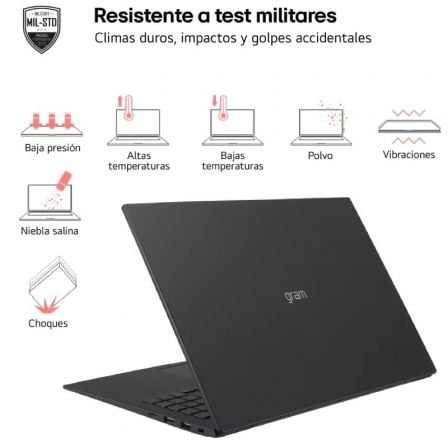 Portátil LG Gram 16ZD90S-G.AX75B Intel Core Ultra 7-155H/ 16GB/ 512GB SSD/ 16"/ Sin Sistema Operativo