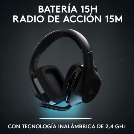 Auriculares Gaming Inalámbricos con Micrófono Logitech G533/ Negros