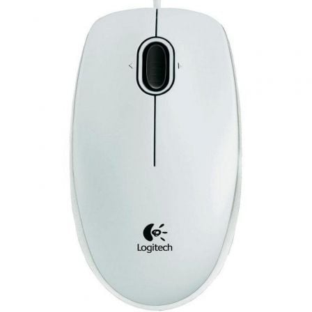 Ratón Logitech B100/ Hasta 800 DPI/ Blanco