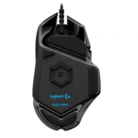 Ratón Gaming Logitech G502 Hero/ Hasta 25600 DPI/ Negro