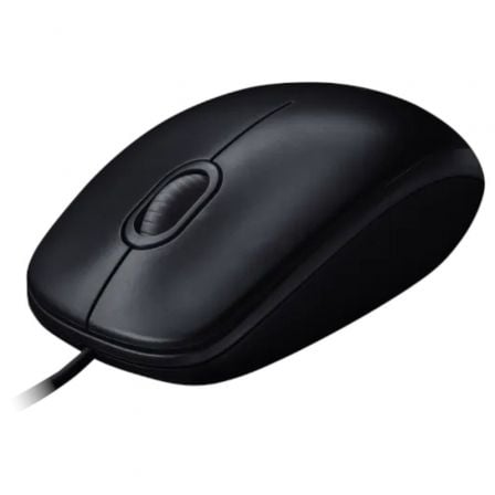 Ratón Logitech M100/ Hasta 1000 DPI/ Negro