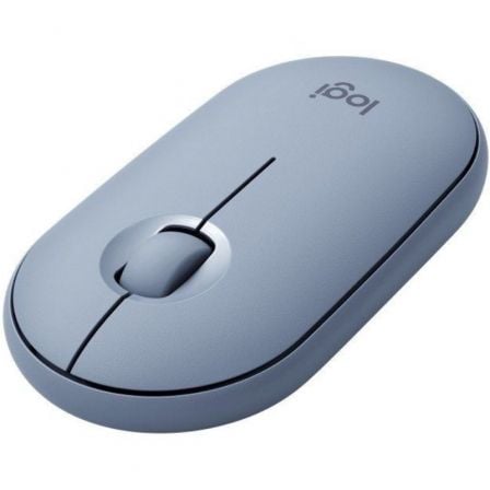 Ratón Inalámbrico por Bluetooth/ 2.4GHz Logitech Pebble M350/ Hasta 1000 DPI/ Gris Azulado