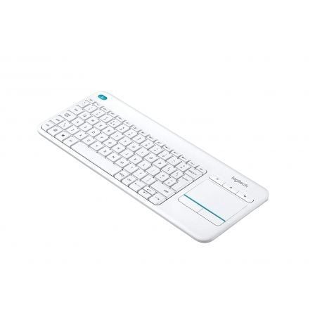 Teclado para Smart TV Logitech Wireless Touch K400 Plus/ Blanco