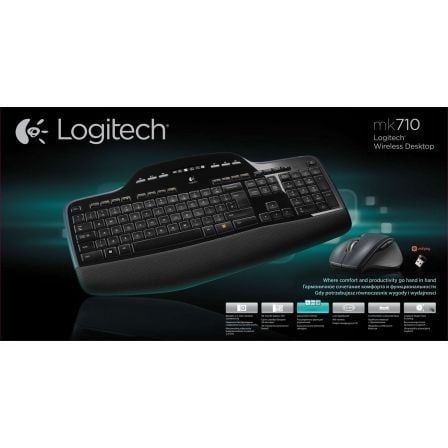 Teclado y Ratón Inalámbrico Logitech Wireless Desktop MK710