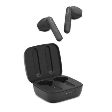 Auriculares Bluetooth NGS Ártica Move con estuche de carga/ Autonomía 7h/ Negros