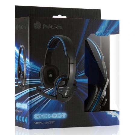 Auriculares Gaming con Micrófono NGS GHX-505/ Jack 3.5/ Azul