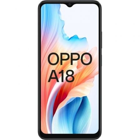 Smartphone Oppo A18 4GB/ 128GB/ 6.56"/ Negro Brillante