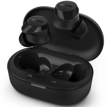 Auriculares Bluetooth Philips TAT1209 con estuche de carga/ Autonomía 6h/ Negros