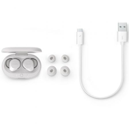 Auriculares Bluetooth Philips TAT1209 con estuche de carga/ Autonomía 6h/ Blancos