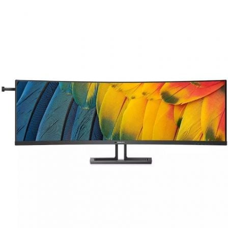 Monitor Profesional Ultraparonámico Curvo Philips 45B1U6900C 44.5"/ Dual QHD/ Multimedia/ Regulable en altura/ Negro