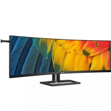 Monitor Profesional Ultraparonámico Curvo Philips 45B1U6900C 44.5"/ Dual QHD/ Multimedia/ Regulable en altura/ Negro