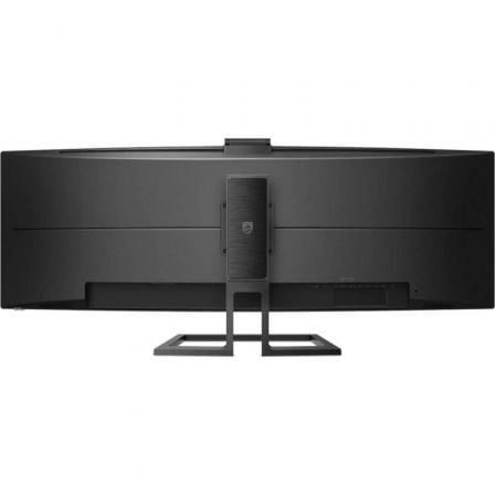 Monitor Profesional Ultrapanorámico Curvo Philips 499P9H 48.8"/ Dual QHD/ Webcam/ Multimedia/ Regulable en altura/ Negro