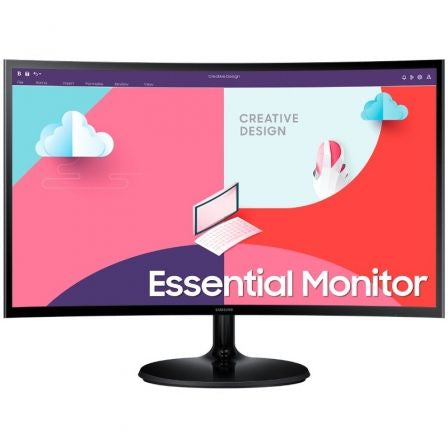 Monitor Curvo Samsung Essential Monitor S3 S24C364EAU/ 24"/ Full HD/ Negro