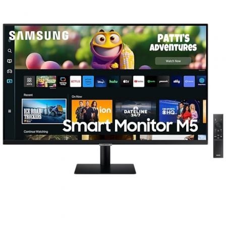 Smart Monitor Samsung M5 S27DM500EU 27"/ Full HD/ Smart TV/ Multimedia/ Negro