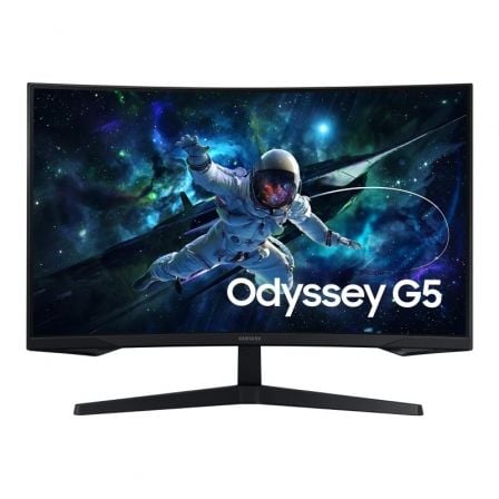 Monitor Gaming Curvo Samsung Odyssey G5 S32CG552EU 32"/ QHD/ 1ms/ 165Hz/ VA/ Negro