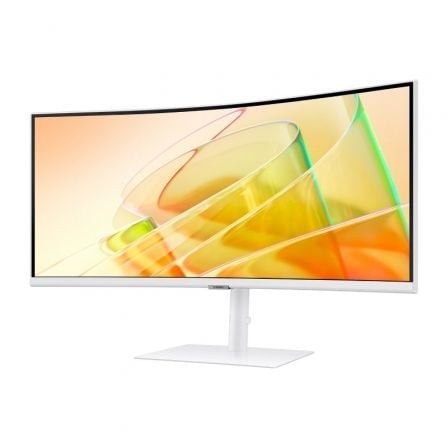 Monitor Profesional Ultraparonámico Curvo Samsung ViewFinity S6 S34C650TAU 34"/ UWQHD/ Multimedia/ Regulable en altura/ Blanco