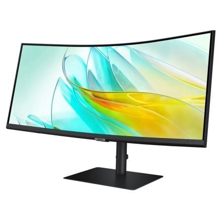 Monitor Profesional Ultraparonámico Curvo Samsung ViewFinity S6 S34C652UAU 34"/ UWQHD/ Multimedia/ Negro