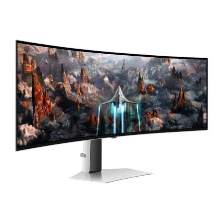 Monitor Gaming Ultrapanorámico Curvo Samsung Odyssey OLED G9 S49CG934SU 49"/ Dual QHD/ 0.03ms/ 240Hz/ OLED/ Multimedia/ Plata