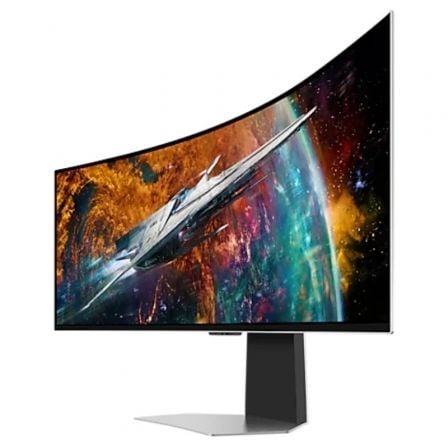 Smart Monitor Gaming Ultrapanorámico Curvo Samsung Odyssey OLEDG9 S49CG954SU 49"/ Dual QHD/ 0.03ms/ 240Hz/ OLED/ Regulable en altura/ Multimedia/Plata