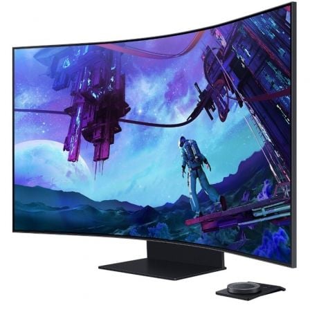 Monitor Gaming Curvo Samsung Odyssey Ark S55CG970NU 55"/ 4K/ 1ms/ 165Hz/ VA/ Regulable en altura/ Smart TV/ Multimedia/ Negro