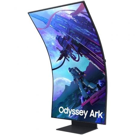 Monitor Gaming Curvo Samsung Odyssey Ark S55CG970NU 55"/ 4K/ 1ms/ 165Hz/ VA/ Regulable en altura/ Smart TV/ Multimedia/ Negro