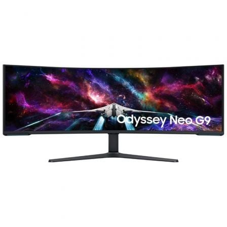 Monitor Gaming Ultrapanorámico Curvo Samsung Odyssey Neo G9 S57CG952NU 57"/ Dual UHD/ 1ms/ 240Hz/ VA/ Regulable en altura/ Blanco