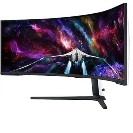 Monitor Gaming Ultrapanorámico Curvo Samsung Odyssey Neo G9 S57CG952NU 57"/ Dual UHD/ 1ms/ 240Hz/ VA/ Regulable en altura/ Blanco