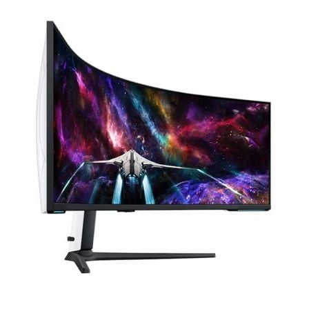 Monitor Gaming Ultrapanorámico Curvo Samsung Odyssey Neo G9 S57CG952NU 57"/ Dual UHD/ 1ms/ 240Hz/ VA/ Regulable en altura/ Blanco