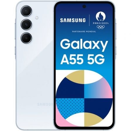 Smartphone Samsung Galaxy A55 8GB/ 256GB/ 6.6"/ 5G/ Azul Cielo