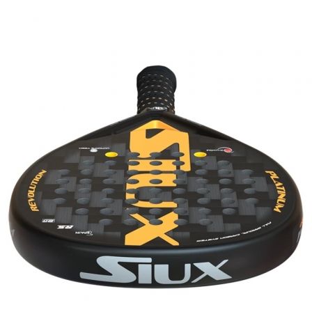 Pala de Pádel Siux Platinum Revolution 24K/ Negra y Naranja