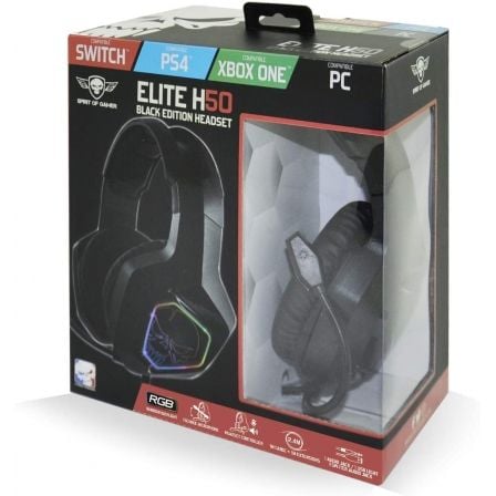 Auriculares Gaming con Micrófono Spirit of Gamer Elite-H50/ Jack 3.5