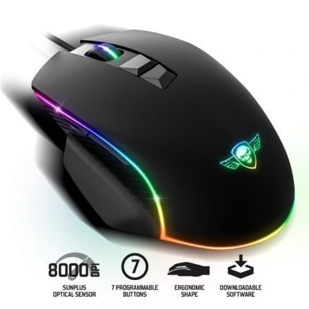 Ratón Gaming Spirit of Gamer PRO M1/ Hasta 8000 DPI