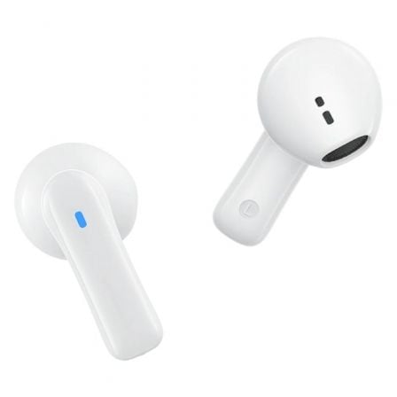 Auriculares Bluetooth SPC Zion 2 Play con estuche de carga/ Autonomía 7h/ Stick Corto 30mm/ Blancos