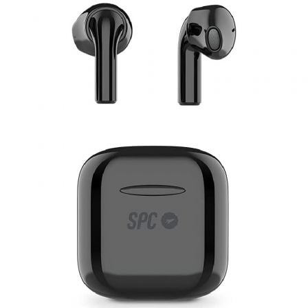 Auriculares Bluetooth SPC Zion Pro con estuche de carga/ Autonomía 3.5h/ Negros