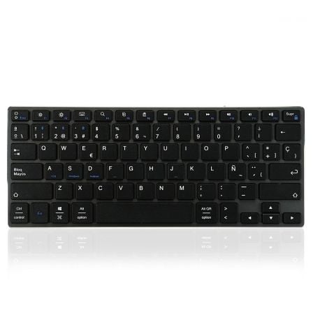 Teclado Compacto Inalámbrico por Bluetooth Subblim Advance Compact/ Gris