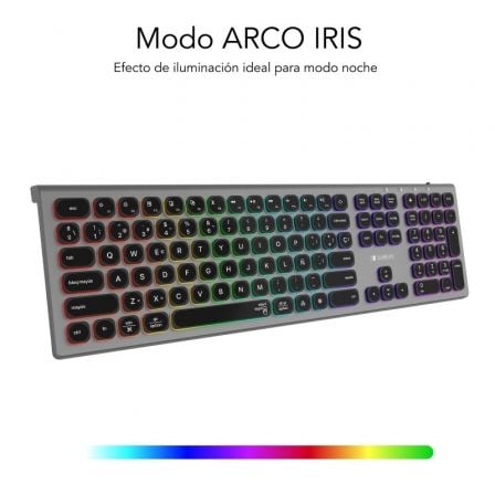 Teclado Inalámbrico Subblim Master/ Gris y Negro