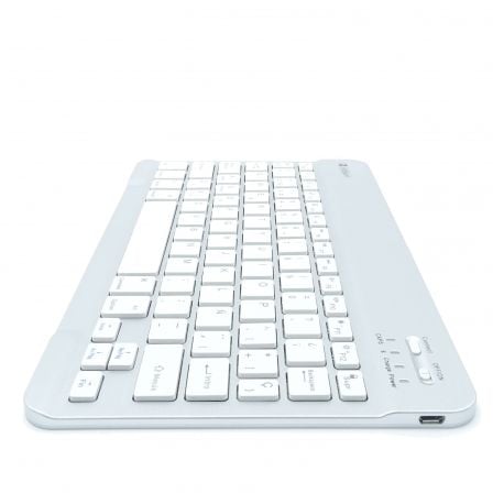 Teclado Compacto Inalámbrico por Bluetooth Subblim Smart/ Plata