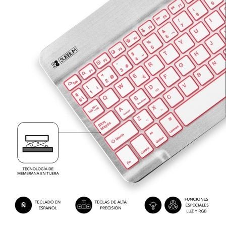 Teclado Compacto Inalámbrico por Bluetooth Subblim Smart Backlit/ Plata