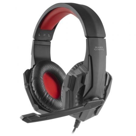 Auriculares Gaming con Micrófono Mars Gaming MH020/ Jack 3.5/ Rojos