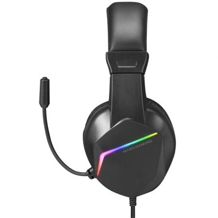 Auriculares Gaming con Micrófono Mars Gaming MH122/ Jack 3.5/ Negros