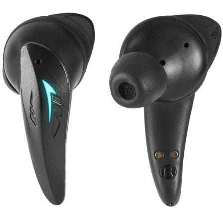 Auriculares Bluetooth Mars Gaming MHI-Ultra con estuche de carga/ Autonomía 7-8h/ Negros