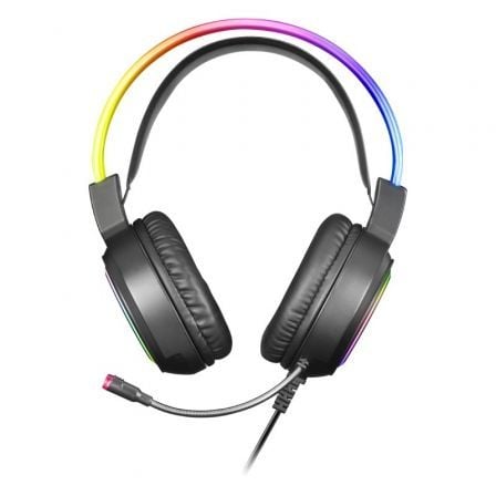 Auriculares Gaming con Micrófono Mars Gaming MHRGB/ Jack 3.5/ Negros