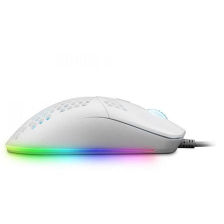 Ratón Gaming Mars Gaming MMAXW/ Hasta 12400DPI/ Blanco