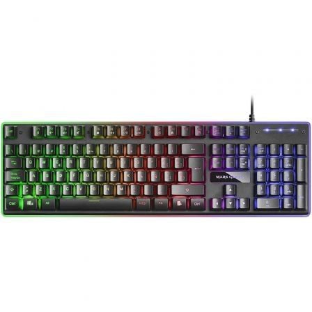 Pack Gaming Mars Gaming MCPEX/ Teclado H-MECH  + Ratón Óptico + Auriculares con Micrófono + Alfombrilla