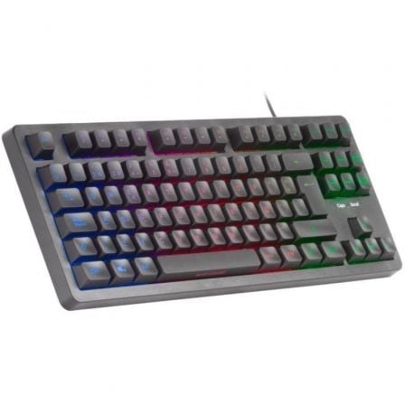 Teclado Gaming SemiMecánico Mars Gaming MK023/ Negro