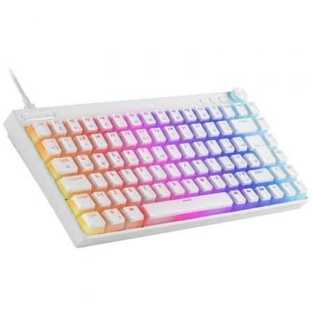 Teclado Gaming Mecánico Inalambrico Mars Gaming MKCLOUDWBES/ Blanco