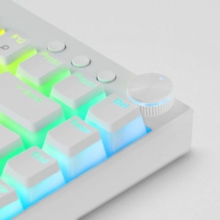 Teclado Gaming Mecánico Inalambrico Mars Gaming MKCLOUDWBES/ Blanco