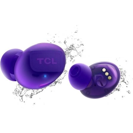 Auriculares Bluetooth TCL SOCL500TWS con estuche de carga/ Autonomía 6.5h/ Purpura