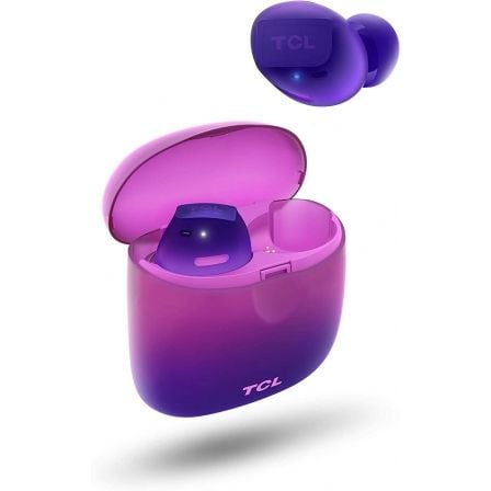 Auriculares Bluetooth TCL SOCL500TWS con estuche de carga/ Autonomía 6.5h/ Purpura